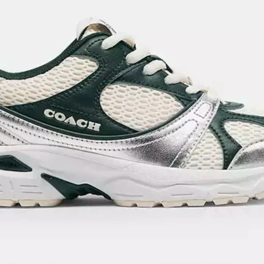 Coach Green and Silver Sneakers